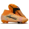2021 Mercurial Superfly 8 Elite KM FG Zapatos de fútbol Botines altos Botas de fútbol Neymar Cristiano Ronaldo CR7