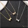 Necklaces & Jewelry Drop Delivery 2021 Pendants S925 Sterling Sier Slim Waist Necklace Womens Simple Fashion Cool Wind Pendant Transfer Bead