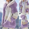 Women's Fur & Faux Winter Thick Warm Coat Woman Hooded Long Sleeve Fluffy Hairy Fake Jackets Female Button Pockets Plus Size Overcoat