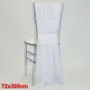 Stoelhoezen Chiffon Chiavari Back Sashes Cover voor Wedding Party Event Decoration