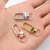 Keychains 10pcs/lot Snap Lobster Clasp Hooks Gold Silver Plated DIY Jewelry Making Findings For Keychain Neckalce Bracelet Supplies Miri22