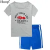 Crocodile Summer Boys Pajamas Suit 100% Cotton Soft Children Sleepwear Shorts Baby Boy Clothes Set Kids pijamas Infant pyjamas 210413