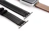 Double tour Smart Straps for Apple watch Ultra 49mm band 41mm 45mm 44mm 40mm 42mm 38mm Textured Genuine Leather watchband bracelet iWatch series 8 7 3 4 5 se 6 strap