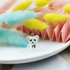 20pcs 15 * 21mm 귀여운 Lucency 수지 곰 펜던트 매력 여자 여자 만화 쥬얼리 발견 DIY 도매