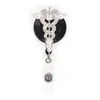 Hele sleutelhangers Strass verpleegster arts symbool Cossing met twee vleugels ID-badge Reel288R