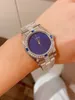 Fashion brand women watch automatic mechanical sapphire glass stainless steel blue dial waterproof ladies diamond clock