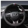 DIY Custom leather hand-sewn car steering wheel cover non-slip and breathable For Lexus NX200/ es300 /240/ rx270 is /ls /gs