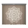 Soft Equinox Mandala Flower Bohemia 3d High Definition Printing Luxury Curtain European Living Room Bedroom Kitchen Decoration