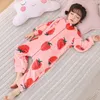 Children's Jumpsuit pijamas roupas para meninas meninos meninos crianças desenhos animados animais sleepwear unisex cosplay pajama inverno casa serviço 210908