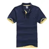 メンズTシャツ夏の古典的な綿の半袖ティーシャツメンズカジュアルソリッドTシャツトップス男性ビジネスゴルフTシェイツカミサ210716