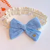 Mädchen Haarschmuck Baby Stirnbänder Kinder Stirnband Kinder Dekoration Weiche Baumwolle Bogen Haarband Süße Spitze Bowknot Zubehör 3350 Q2