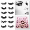 Partihandel 8D Synetiska fransar Makeup Faux Cils Full Strip Färgglada Eyelash Packaging Box Bulk Leverantörer