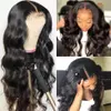 Body Wave Brasilian Human Hair Wigs With Babyhair 2030 Inch Synthetic Full Spets Frontal Wig For Black Women3577706