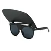 Lyxig designer avtagbar flip cap solglasögon för kvinnor män full ram goggle jc20861
