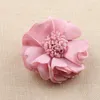 Decorative Flowers & Wreaths 5PC Fabric Burnt Edge Flower Handmade Diy Jewelry Hair Accessories Simulation Hairpin Stereotyped