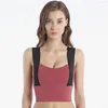 Kvinnor Tube Top Plus Storlek Patchwork Strap Naken Känsla Tyg Gym Underkläder Aktiv Push Up Yoga Fitness Kvinna Bra utan outfit