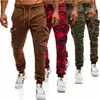Mens Joggers casual pants 2020 New Red Camouflage Multi-Pockets Cargo Pants Men Cotton Harem Pants Hip Hop Trousers Streetwear X0615