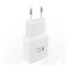 Carregamento rápido Adaptivo Carregador Rápido Full 5V 2A Adaptador USB Plug UE para Samsung Galaxy S20 S10 S9 S8 S6 Nota 10