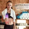 1L 4 Farben Motivationswasserflasche mit Zeitmarkierungsschnur Auslaufsicherer Kantinenwasserkrug für Fitness-Studio und Outdoor-Sport Y1223