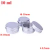 100 st aluminium burk TINS ​​10 ml aluminiumt tennbehållare rund skruvlock behållare metall förvaring burkar 15 ml 20 ml 25 ml 30 ml 35 ml 40 ml matbanor; många storlekar 50 ml 60 ml