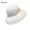 BERETS KING VET VIT VIL Hepburn Style Women Fedora Stage Show Felt Cap 2021 Winter Lady Performance Party Adult Top Hat