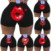 2022 Nya Kvinnor Shorts Letter Printed Sexy Fashion Sport Shorts Mini Sexy Workout Plus Storlek Casual Clothing DHL