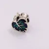 Andy Jewel Authentic 925 Sterling Silver Pärlor Purple Green Leaf Charms Fits European Pandora Style Jewelry Armband Necklace 799542C01