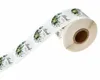 500 pz Rotondo Fiore Verde Adesivi Sigillo Etichetta Contenitore di Caramella Decorazione di Cottura Regalo FAI DA TE Imballaggio Sigillo-Adesivo Scrapbooking Decor258O