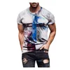 Fotbollströjor Mens Oversized Vintage Short Sleeve T Shirts Sommar Street Fashion Harajuku Färgglada Kors Tryckt O Neck T-shirts för Mensoccer Jersey