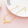 24K złote anklets bransoletka na nogawce bransoletki dla kobiet boso sandały biżuteria anklet