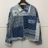 Chemise de chemise de jaquette de la noix de cajou de Kapital Hommes Femmes 1: 1 Qualité Automne Hiver Denim Manteau pour homme
