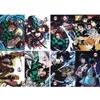 Kimetsu no yaiba plakat anime peryferyjne drzwi kuchenki Tanjirou piec do drzwi Nezuko z kartką życzową naklejka 2706068