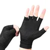 Support de poignet 1 paire de gants de Compression, arthrite de la main, soulagement des douleurs articulaires, demi-doigt, thérapie antidérapante pour femmes et hommes