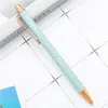Stylos à bille métal rétractable clic stylo à bille encre noire pointe moyenne 1mm fournitures de bureau cadeaux pour mariage XBJK2112