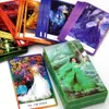 Chakra Visdom Tarot 78 kort med guidebok Oracles Occult Divination bok uppsättningar för nybörjare Box Major Mindre Arcana