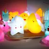 Ay parti favor unicorn karikatür led gece lambası yaratıcı başucu lambası çocuk aydınlık oyuncak pazarı masaüstü mini gece