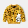 Children's Clothing Spring Autumn Boys Clothes Casual Sweaters Boys Girls Crew Neck Sweater Cartoon Pullover Long Sleeve Y1024