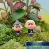 2Pcs Mini Christmas Couple Figure Doll DIY Garden Bonsai Decor Ornament Kid Toy Miniature Figurine People Statue Resin Craft Factory price expert design Quality