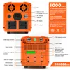 HITBOX Portable Power Station Lithium-Batterie-Pack-Solargenerator 1000W, 1066Wh, Backup-Leistungsspeicherung für Heimnotfall, Outdoor Camping