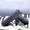 Mini pistolet en alliage pistolet Eagle Colt Toy pistolet Modèle Shoot Soft Bullet For Adult Collection Gends Kids Gifts