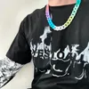 Ketten Hip Hop Acryl Regenbogen Street Dance Miami Kubanische Gliederkette Schwere Herren Halskette Schmuck Geschenk für Ihn