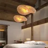 Lampe LED suspendue en bambou au design moderne, luminaire décoratif d'intérieur, idéal pour un salon, un Restaurant, une cuisine, un Loft, un café ou une Villa