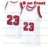 Schip uit de VS Chicago MJ Basketball Jersey Heren Jeugd Kids Jerseys Gestikt Rood Wit Blauw Zwart Topkwaliteit