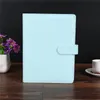 Carpeta para cuaderno A6, 9 colores, Bloc de notas de piel sintética, multifunción, diario, manual, anillo, carcasa, cuadernos portátiles sencillos, fundas