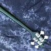 شفافة خضراء 4-string 4003 باس غيتار مخصص 4 سلاسل الصينية المصنوعة بأسهم guitare مع شرق القرش دبوس