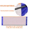 20ft Badminton Volleybal Tennisnet Set Plastic Draagbare Team Nylon Stand Frame Pole Web Indoor Outdoor Home Gym Sport Court Beach Strand Rijgrein Geschiktheid Gymnasium Nets