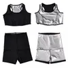 Fitnessstudio-Bekleidung, Damen-Fitness-Saunaanzüge, Sweat-Shapewear-Hosen, Weste, Damen-Workout-Body, schnell schwitzende Taille, Hüftformungshose