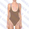 Designer fe verão moda high-end sexy cinta praia biquíni clássico marca bikini mulheres swimwear marrom carta impressão maiô terno sexy sem costas senhoras nadar wear