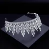 Örhängen Halsband Vintage Crystal Bridal Smycken Satser Mode Tiaras Crown Choker Kvinnor Bröllopsklänning Bruduppsättning