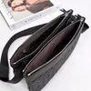 Top quality 2 in 1 Italy cowhide leather bag organizer Zipper around Wallet card Holder for men black color Document case